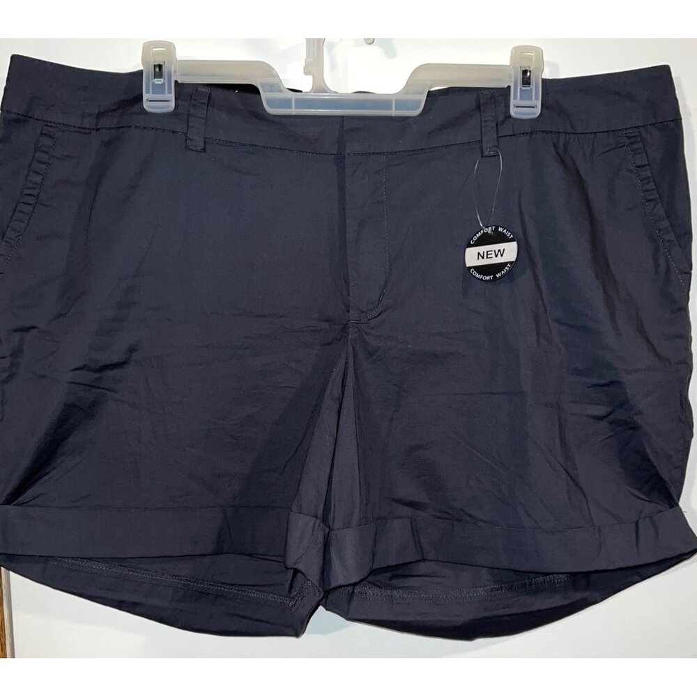 APT. 9 Womens 24W Charcoal Gray Shorts 97% Cotton & 3% Spandex